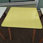 Lot of 3 Formica and Wood Bistro Tables - 1950 - 1960