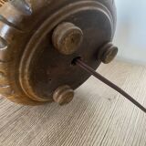Lampe en bois vintage