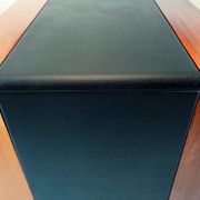 Rare row of wood and leatherette of the 60s 70s
