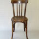 2 Fischel bistro chairs from 1938, wooden seat