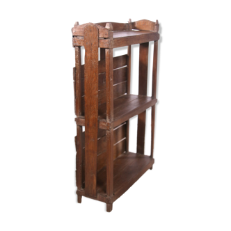 Tribal shelf in ancient Burmese teak