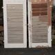 Pair of tropical wood shutters