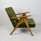Vintage B-310 VAR armchair in olive green velvet from 70th