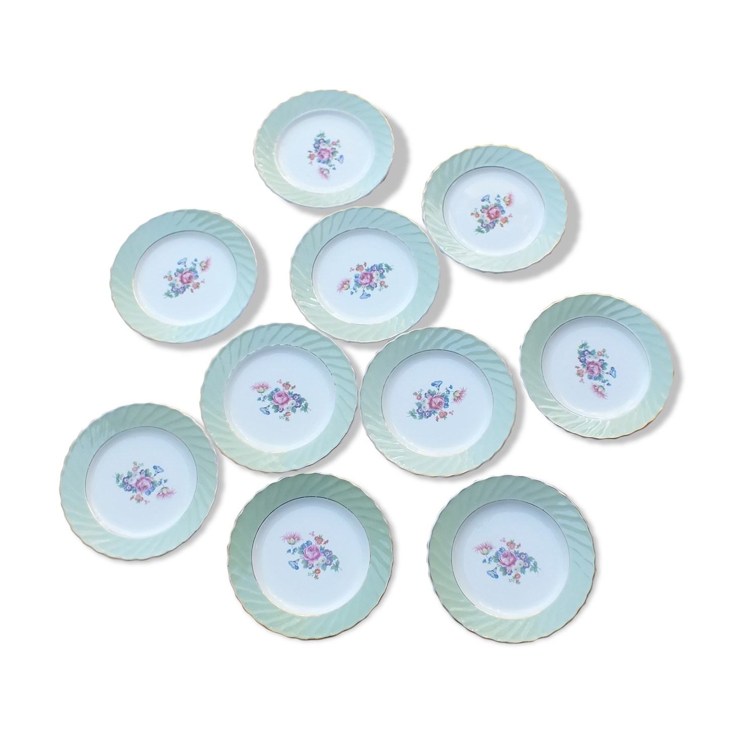 Set de 10 assiettes à dessert Salins Caravelle