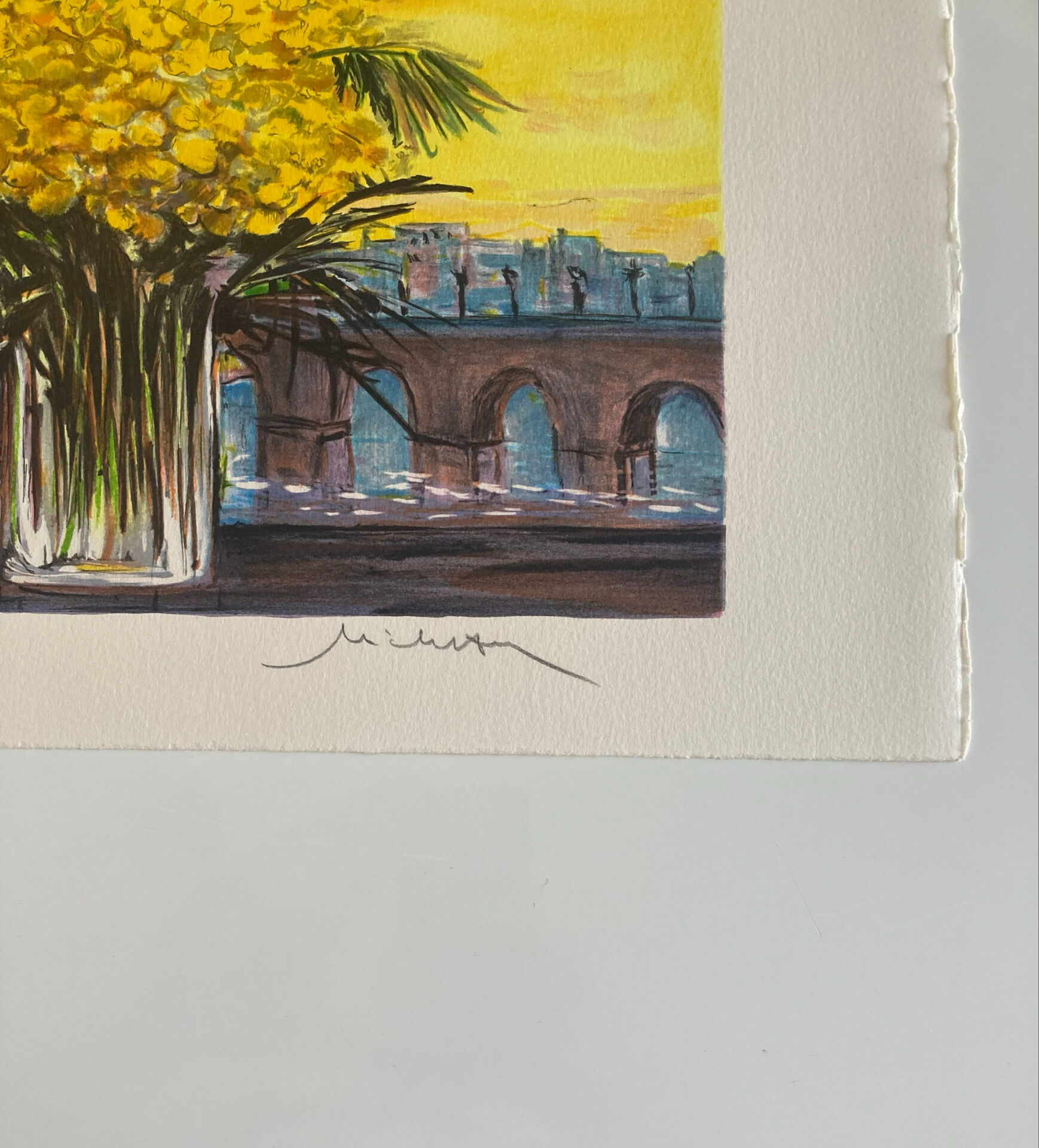Lithographie originale numérotée et signée au crayon Michel Henry