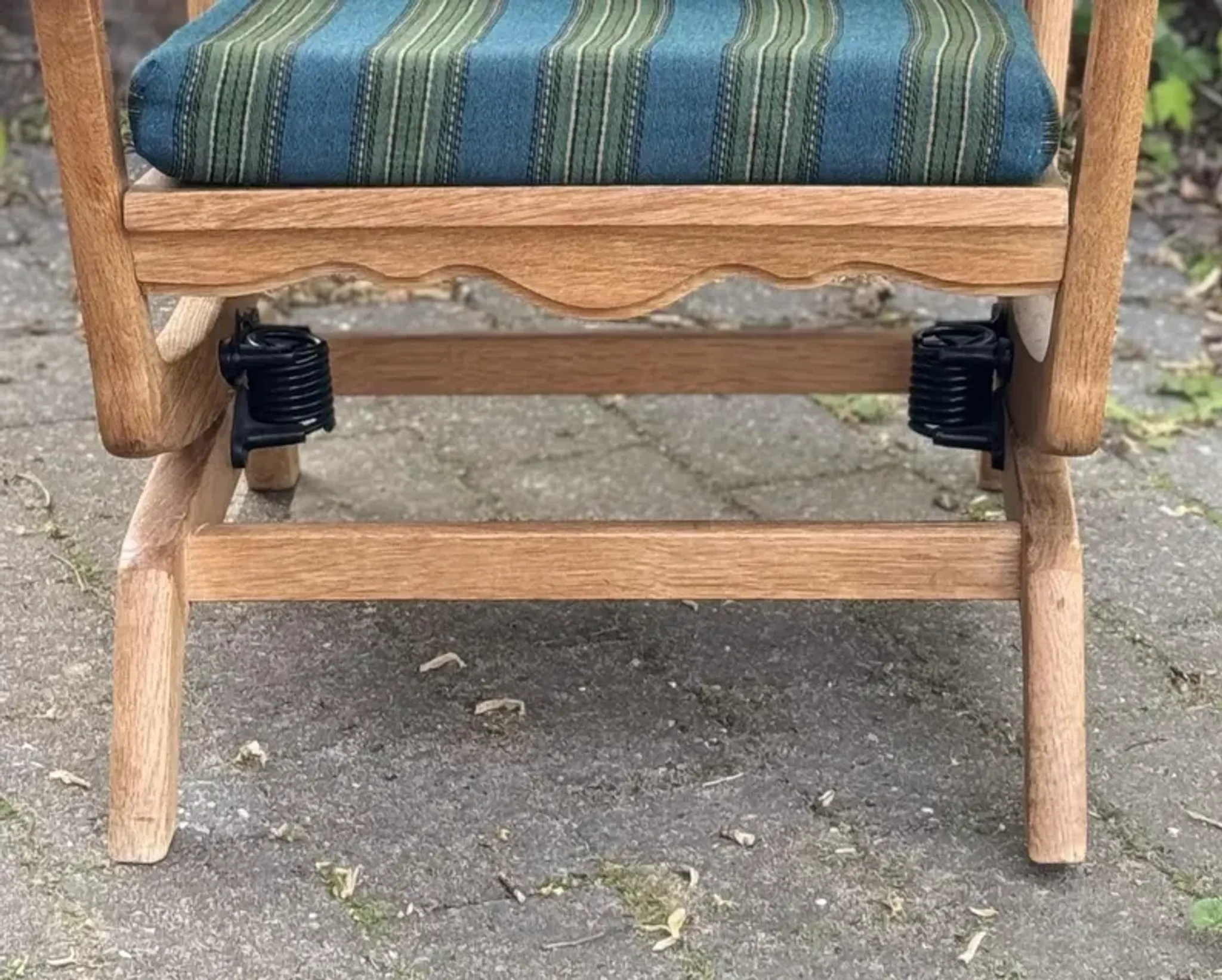 Danish Rocking Chair in Oak from the 1960s, Henry Kjaernulf Style, Mid-Century Modern