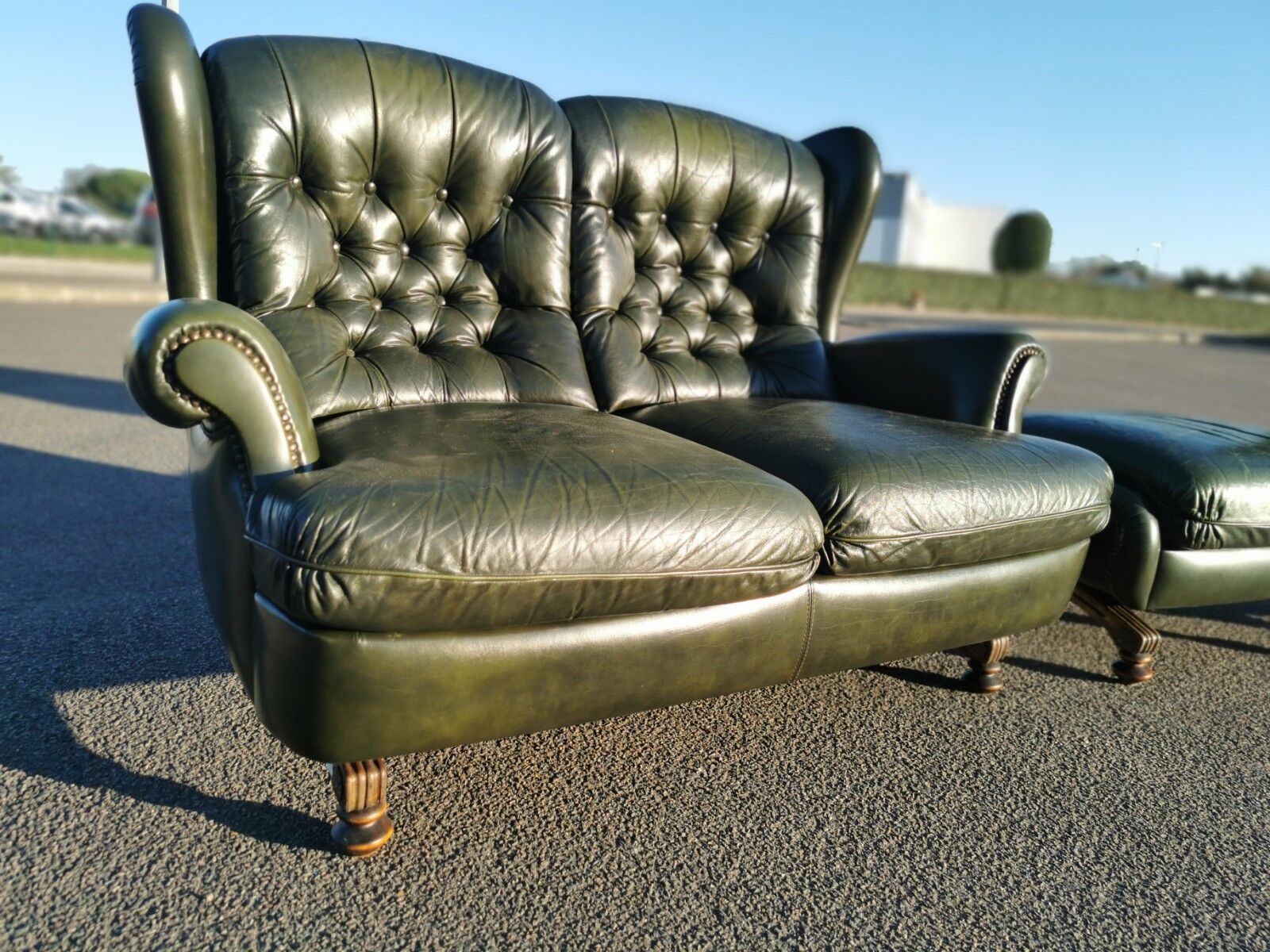 Canapé , 2 fauteuils et ottoman par Jean Prévost