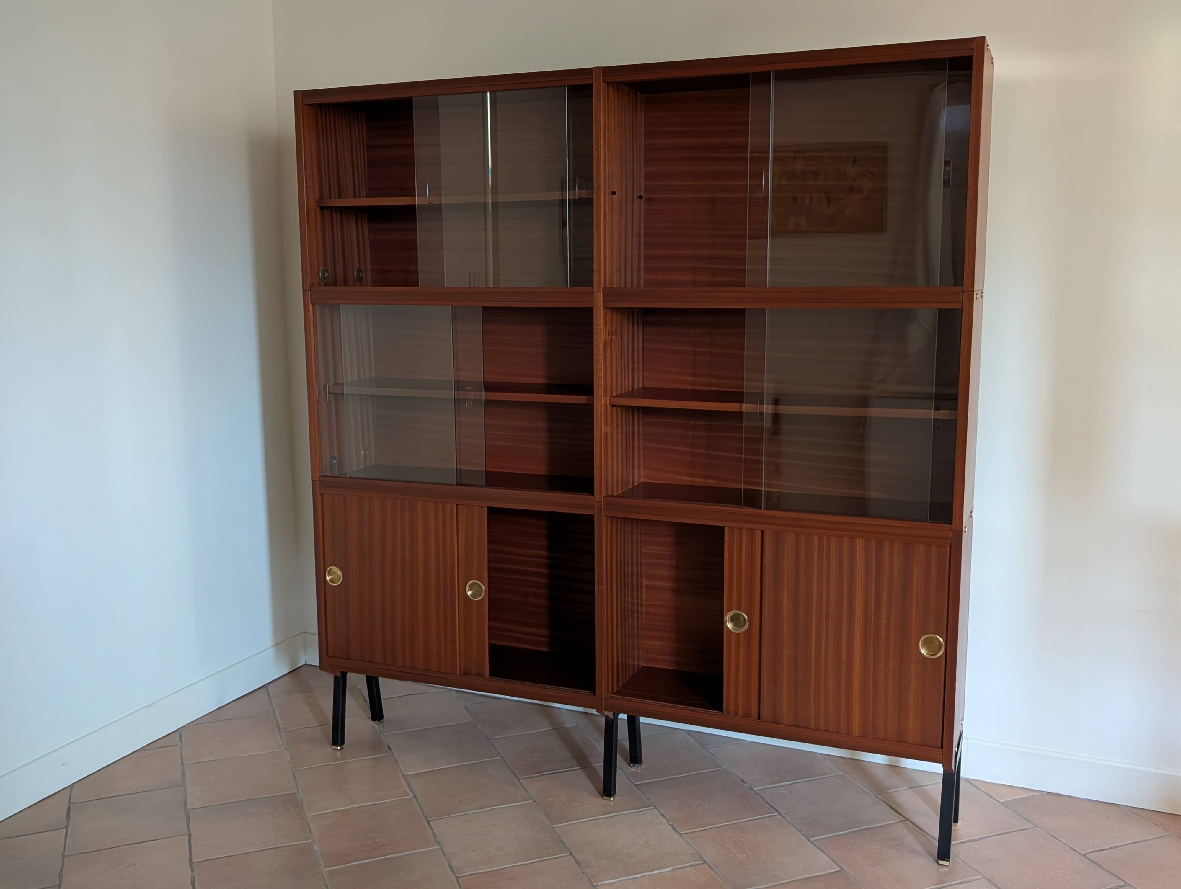 Buffet vitrine bibliothèque 60'