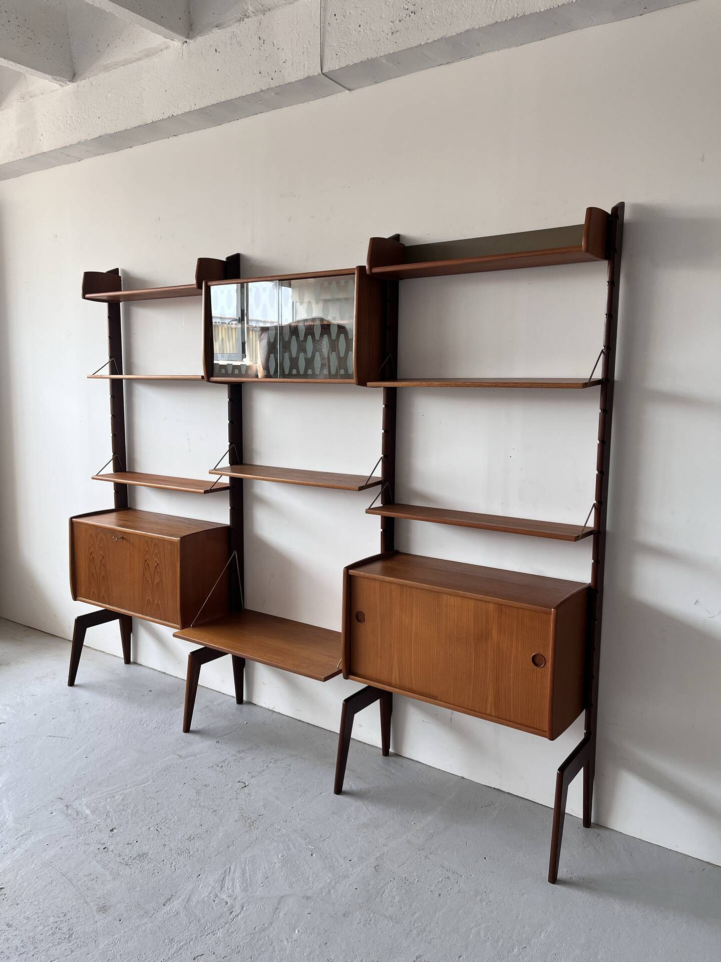 Scandinavian Bookcase by John Texmon, 1960’s, Mid Century, Norway