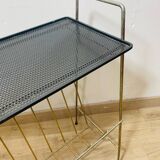 Perforated metal magazine rack