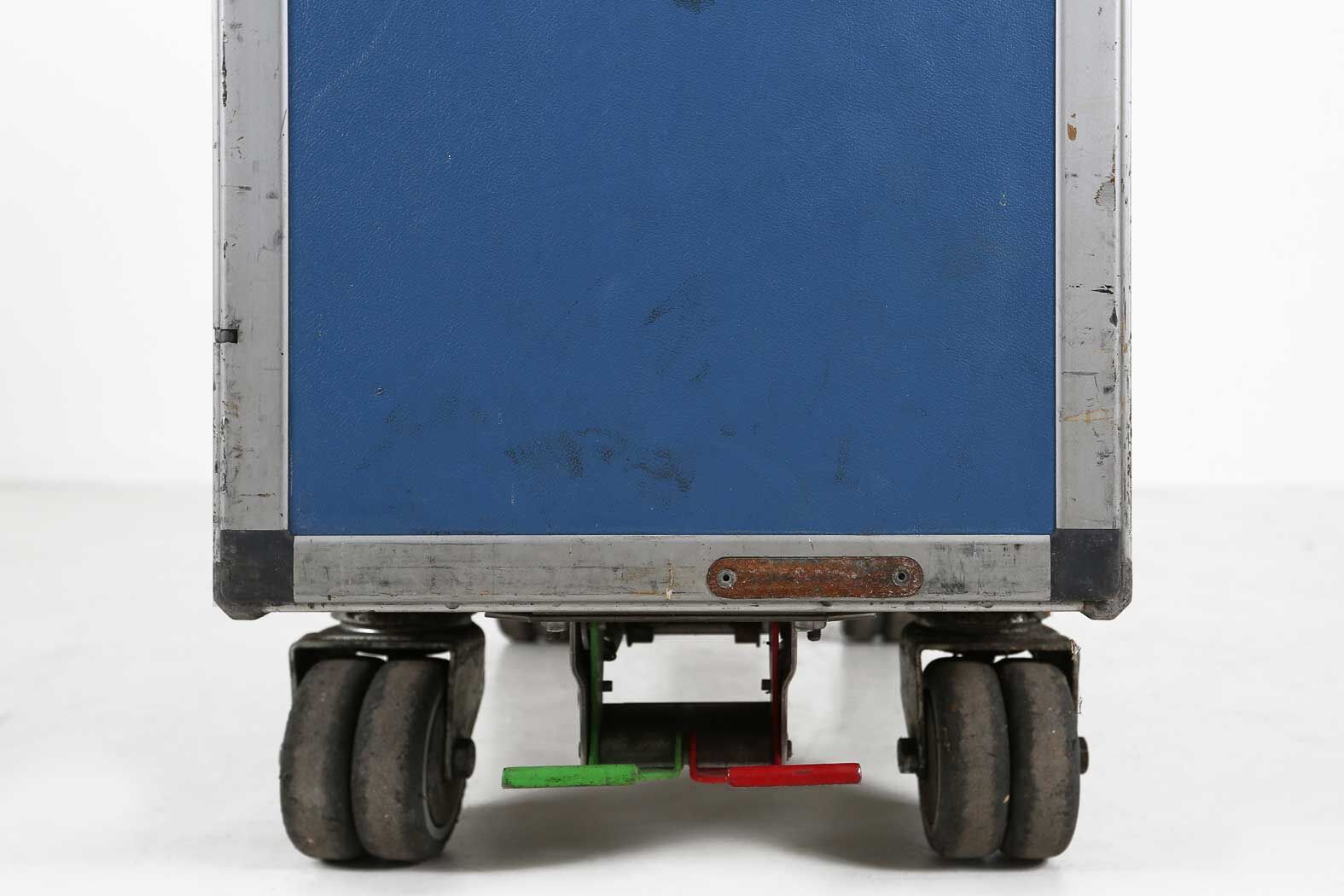 Chariot d’avion industial bleu Ca.1980