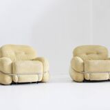 Vintage Adriano Piazzesi Okay armchairs 1970s Italy , set of 2