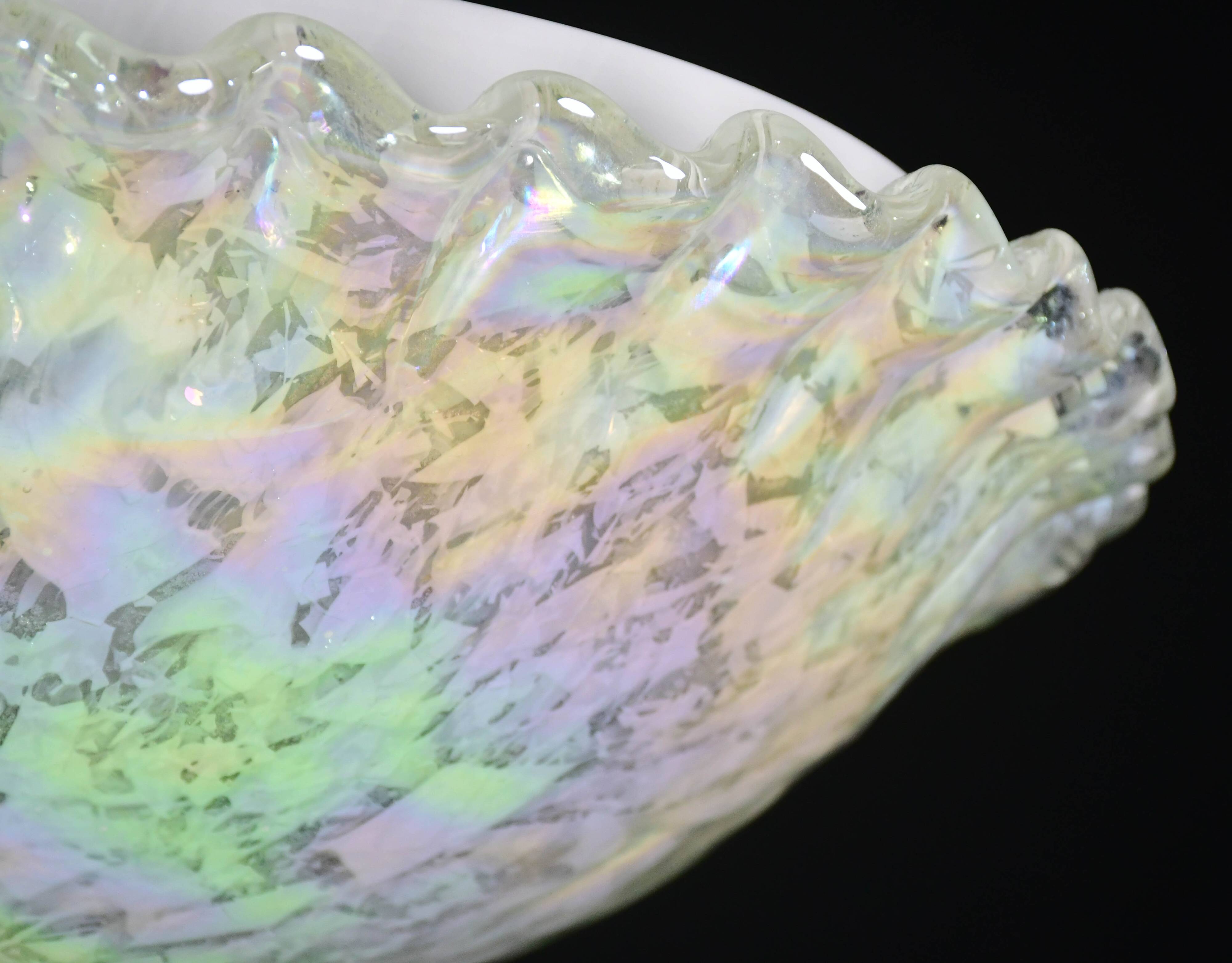 Plafonnier vintage multicolore en verre de Murano arc-en-ciel, années 1970