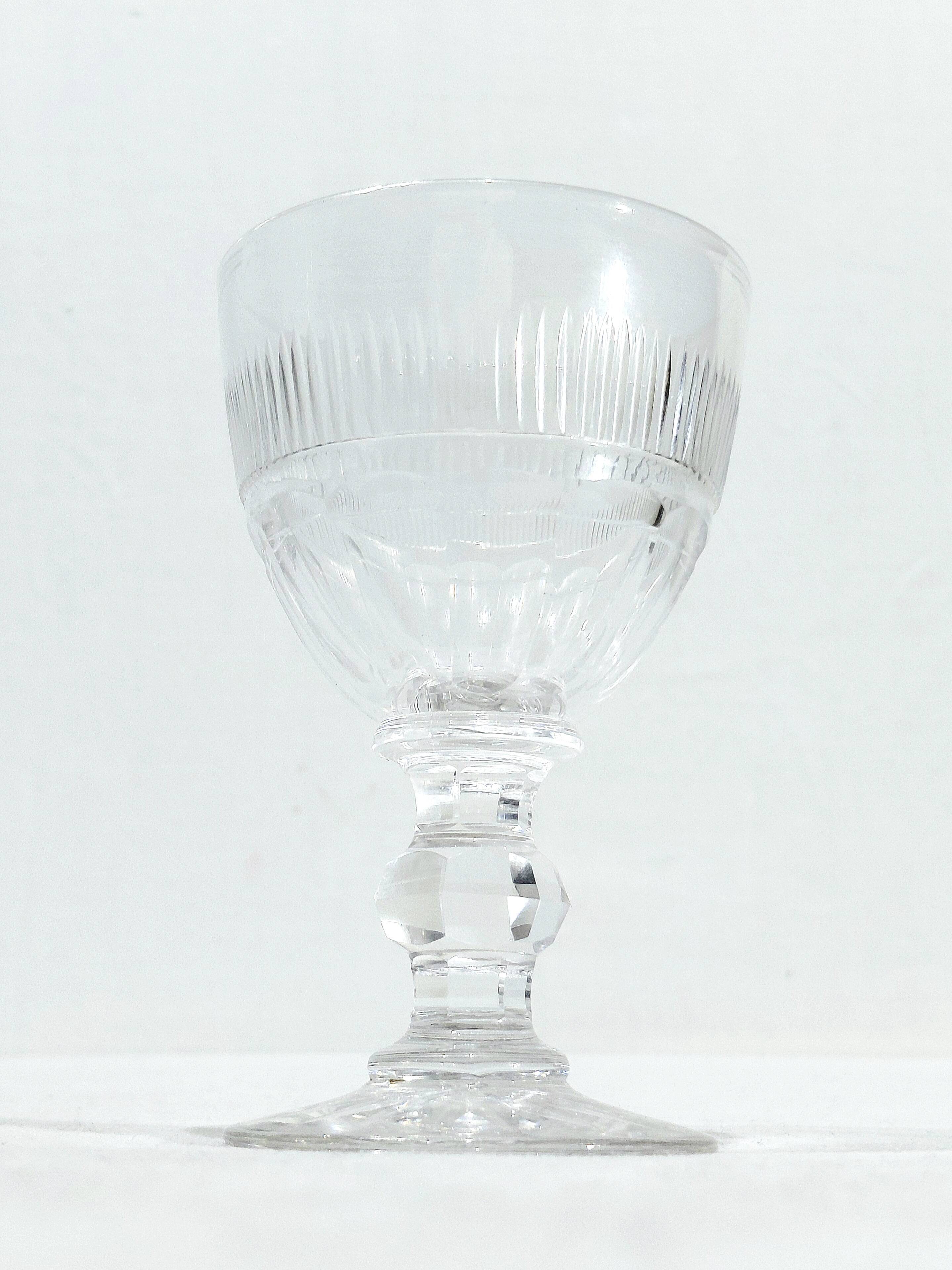 Baccarat - 11 red wine glasses catalogue 1841