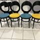 Set of 4 Baumann Bistro chairs, Mouette model, vintage 1970
