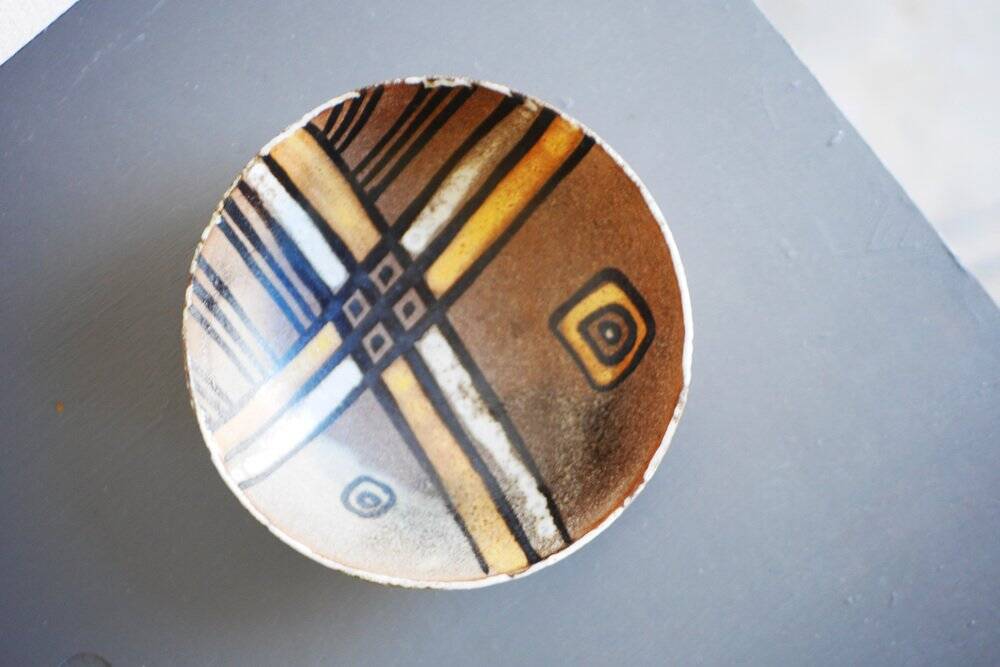 Modern ceramic bowl by Alexandre Kostanda, 1960s