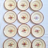 Longchamp Agen pattern soup plates