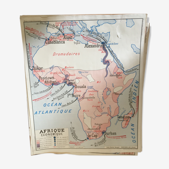 Carte pédagogique Europe et Afrique