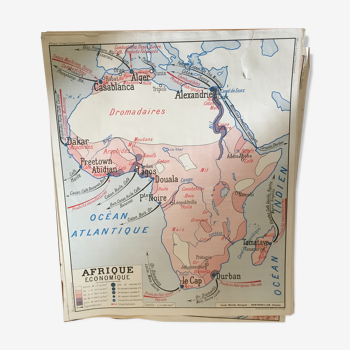 Pedagogical map Europe and Africa