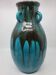 Primavera Vase for Spring in French Art Deco blue ceramic