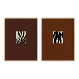 Pair of giclee prints, abstract wall art set of two, 50x70cm