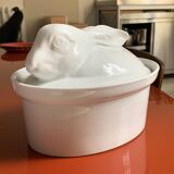 Rabbit or hare shaped terrine in china