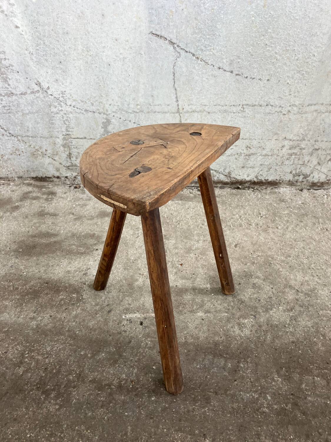 Brutalist tripod stool