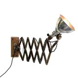 Lamp 1930 accordion scissors france mazda 1930