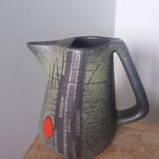 Pichet signé François Caleca Vallauris rare en vert pâle