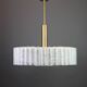 Large frosted glass chandelier tubes from Murano by Doria, Germany, 1970s.