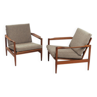 Danish teak easy chairs, set of 2, denmark, 1960s