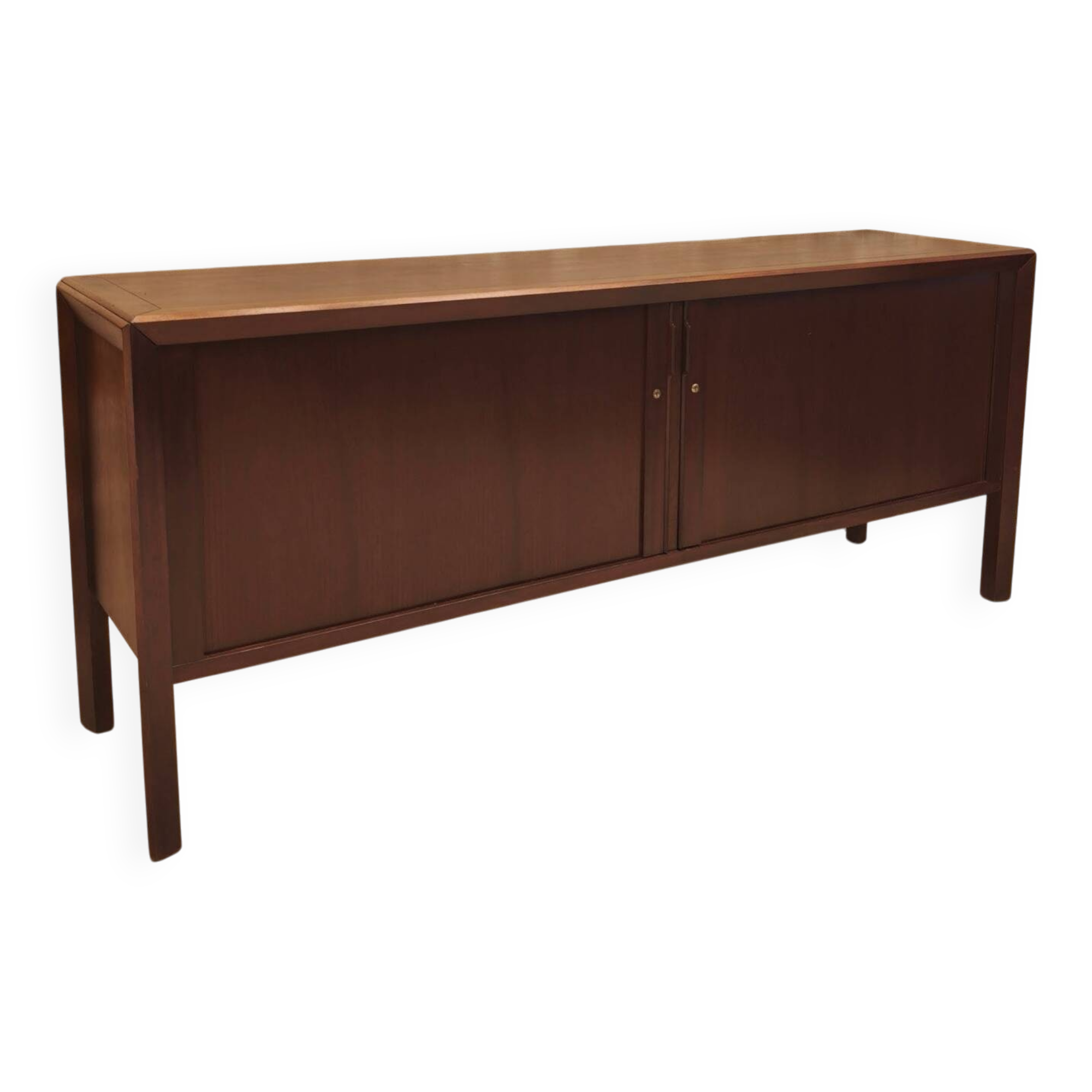 Vintage Scandinavian design sideboard with tambour doors
