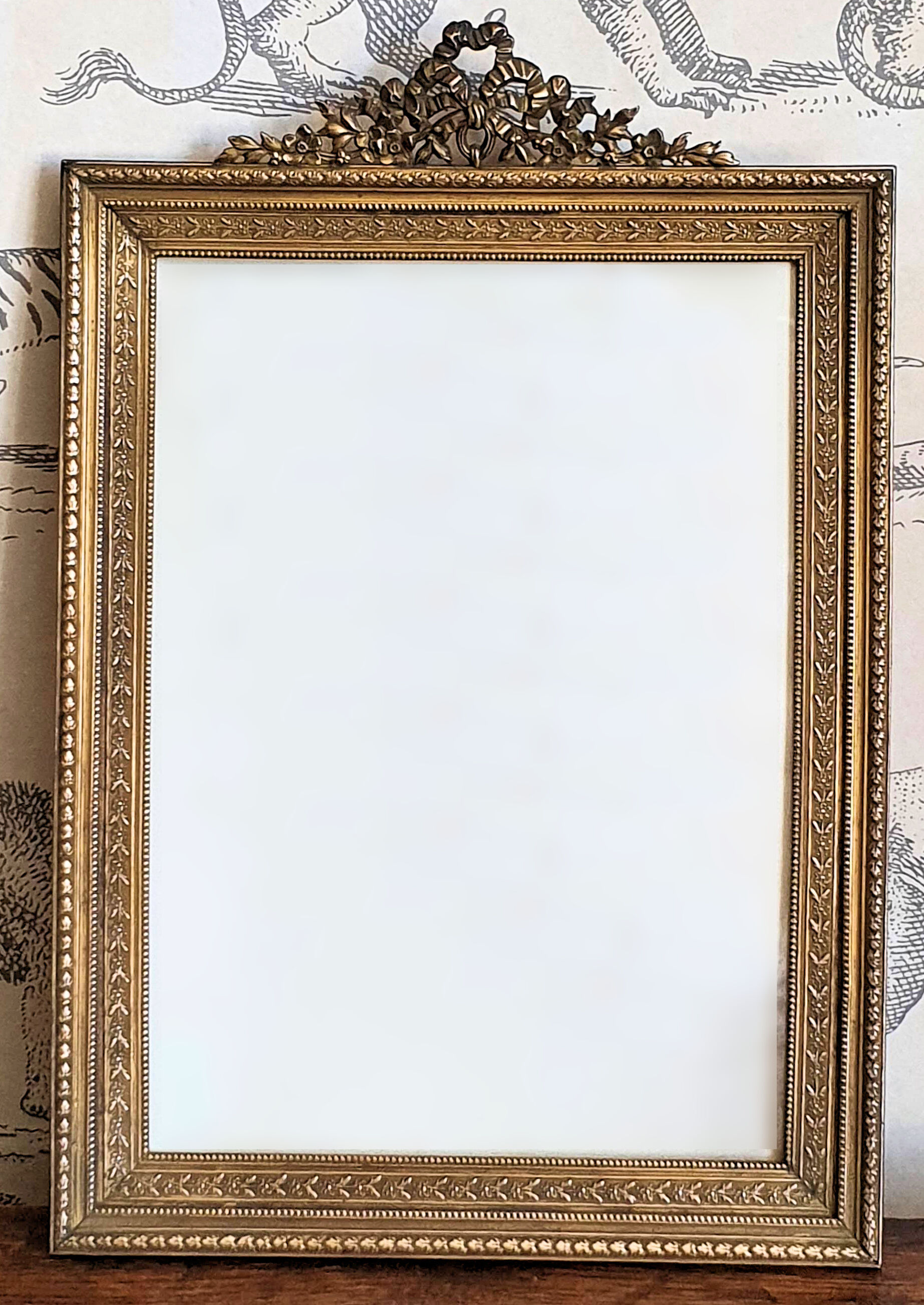 Brass frame Napoleon III 30X21 cm