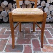 Rush seat chair in acacia