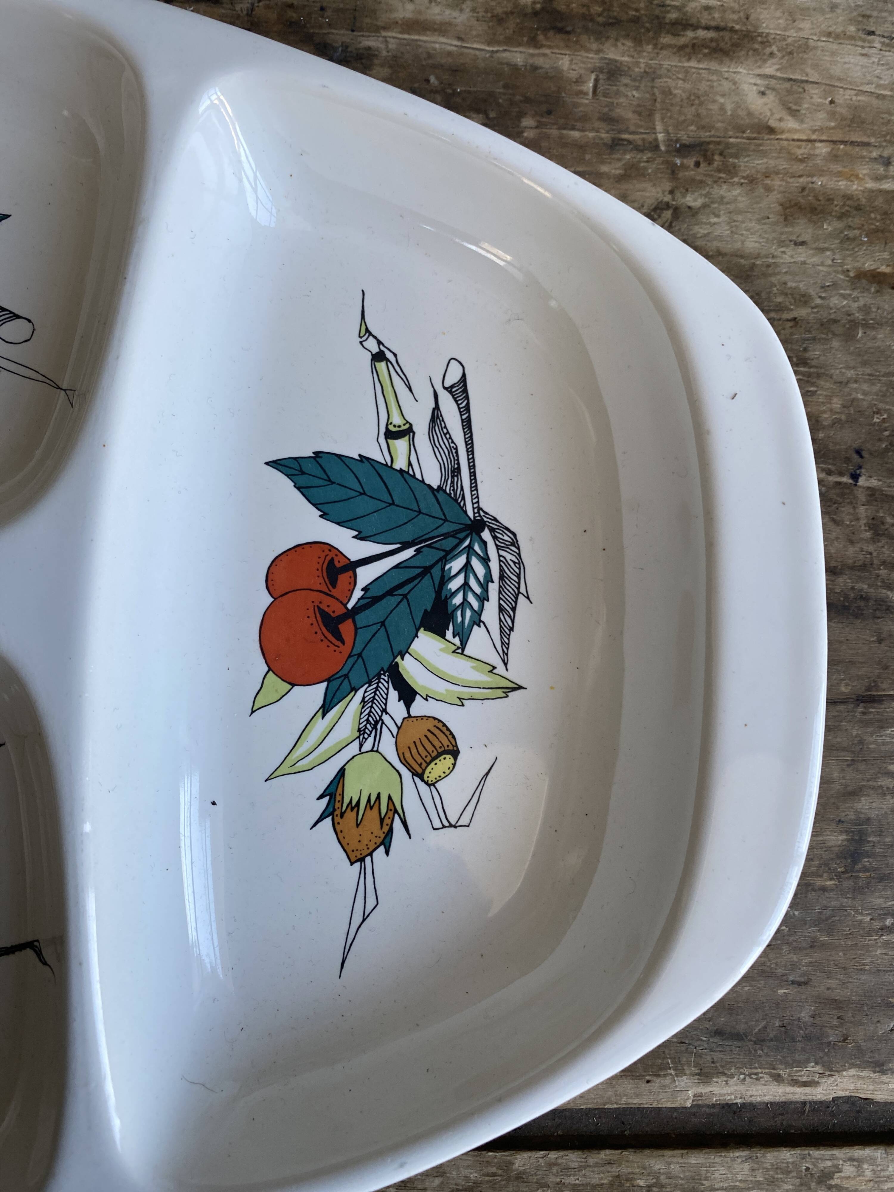 Serving dish Villeroy & Boch Luxembourg - Vintage 70s - 4 compartments