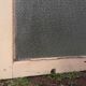 Pair of antique translucent glass sliding doors