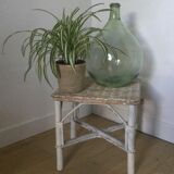 Rattan side table