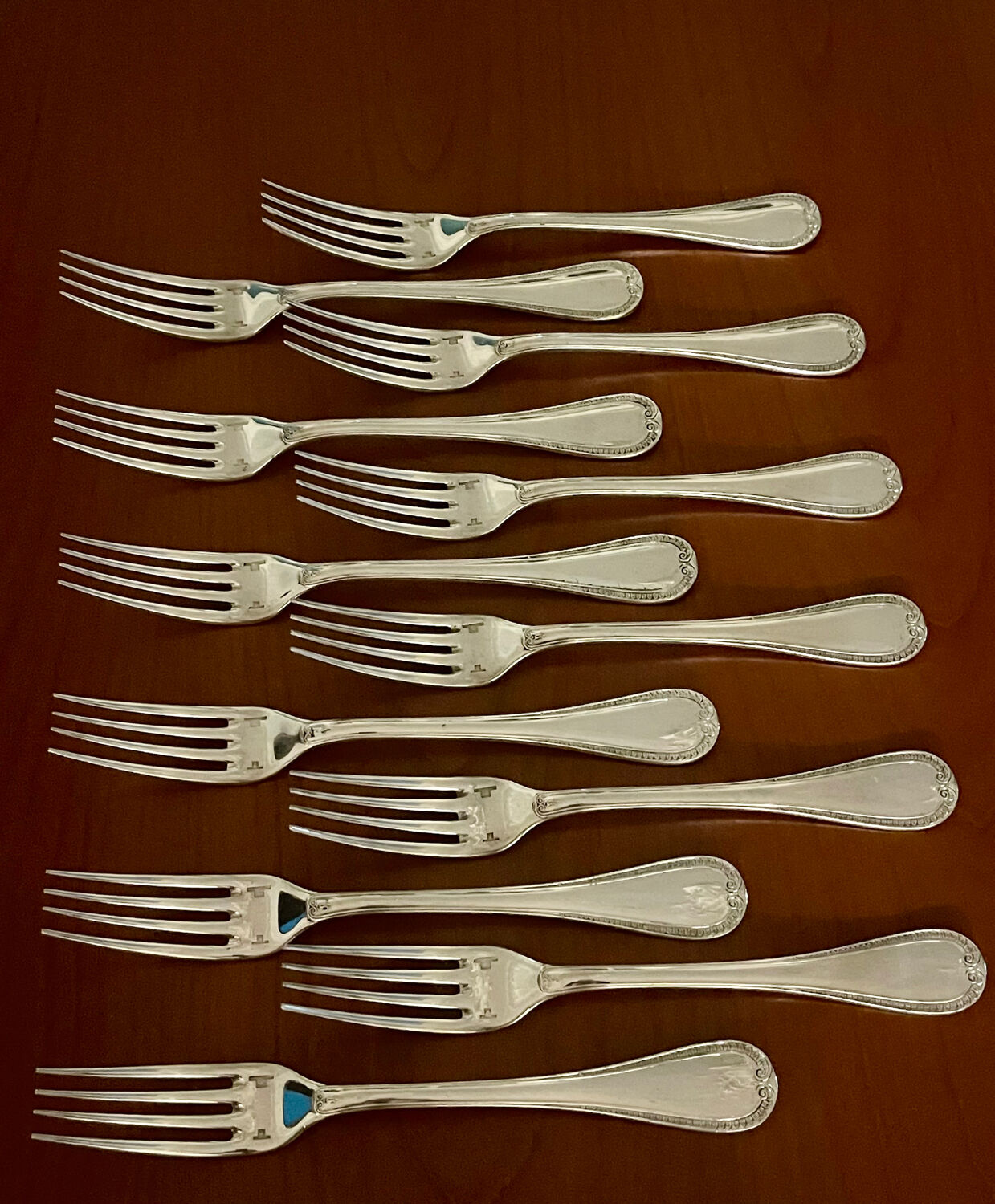 Christofle Malmaison cutlery 49pieces very good condition silver metal