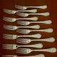 Christofle Malmaison cutlery 49pieces very good condition silver metal