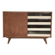U 458 black and white sideboard by Jiri Jiroutek for Interier Praha, 1960