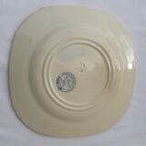 Ancient plate in porcelain earthenware crystals the large deposit E Bourgeois