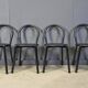 Postmodern Italian dining chairs set of 4 - 1980s