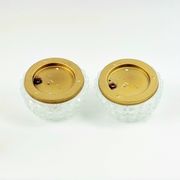 Pair of Mid-Century Diamond Glass Wall Lights H. Tynell for Limburg, 1970s