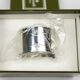 Christofle Vendôme silver-plated napkin ring – New in its box