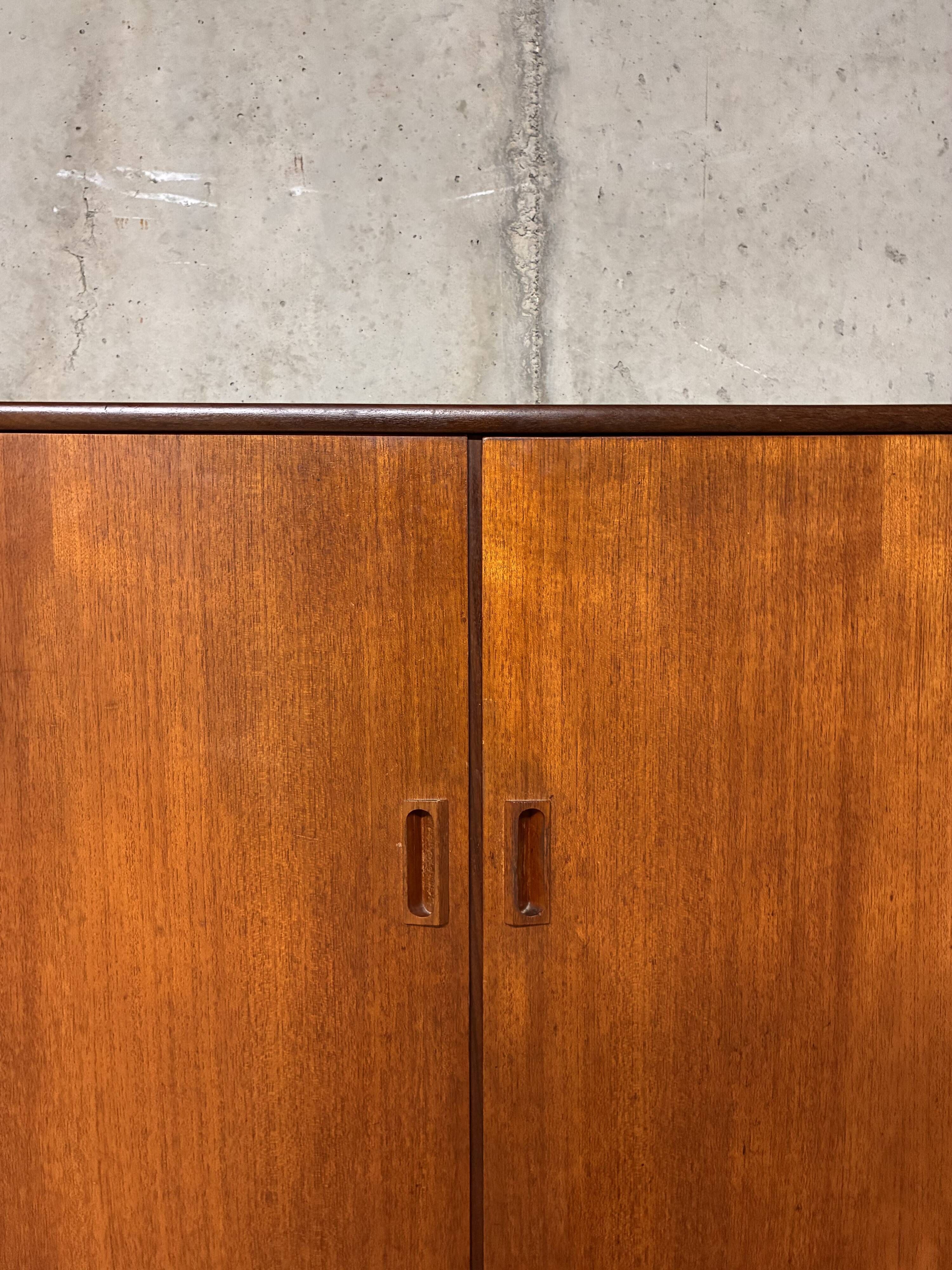 Teak display cabinet Formula Meubelen Kempkes vintage 1960s