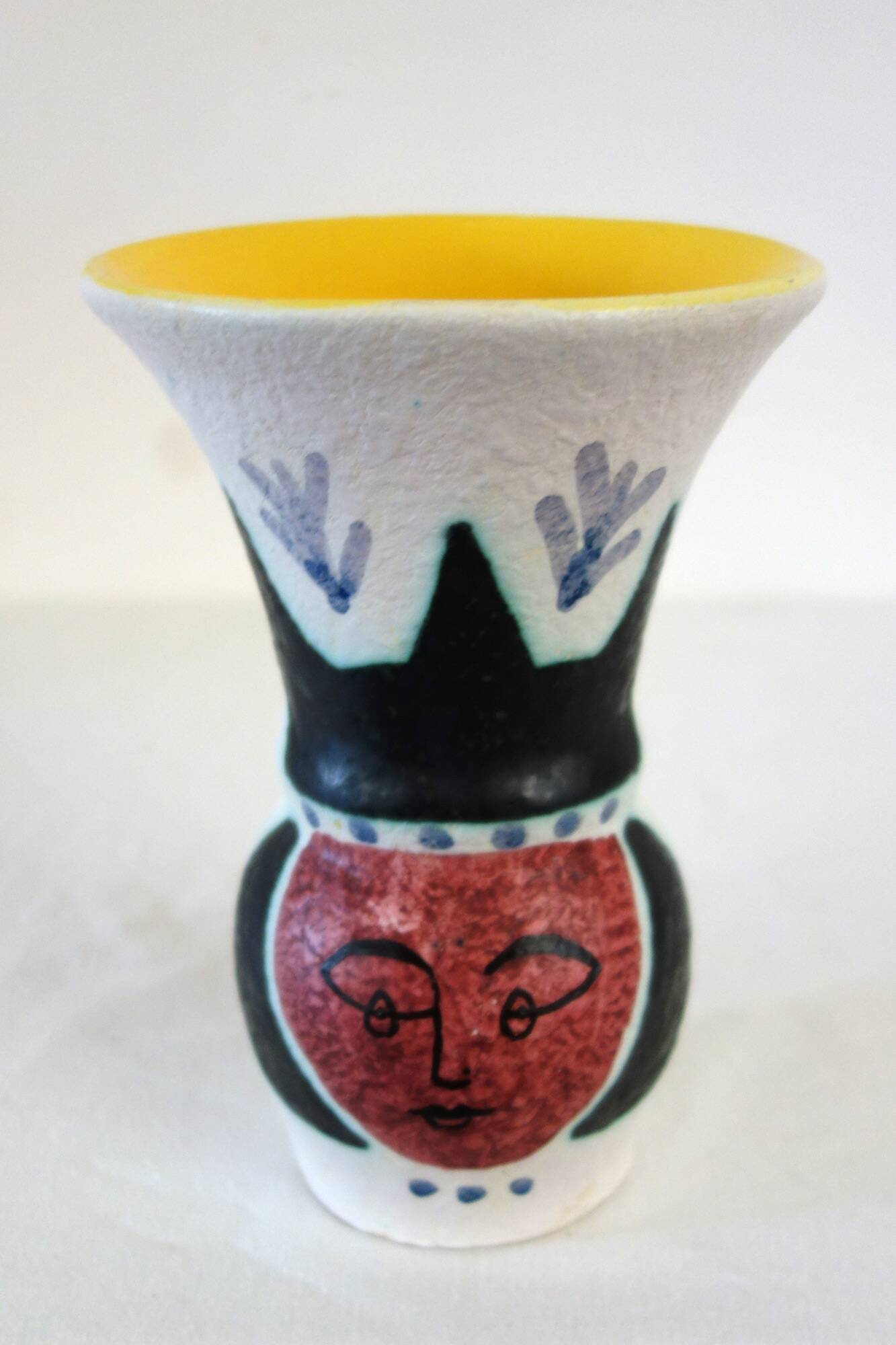 Original ceramic vase by Jacques Sagan, Vallauris, 1950s