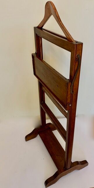 19th century walnut chamber valet