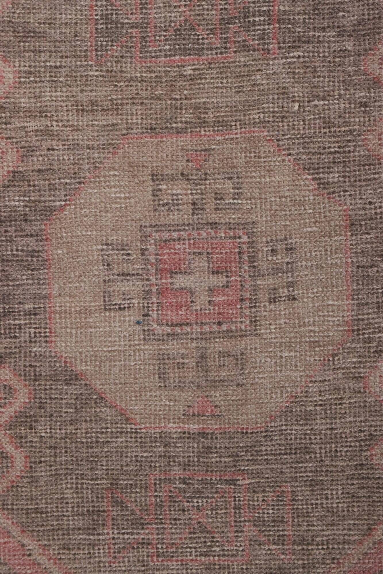 Vintage Turkish hallway rug 91x723 cm