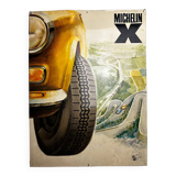 XXL metal plate - Michelin X - Fiat 124 - 1970 - Car