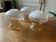 3 glass chandelier shades, antique, vintage